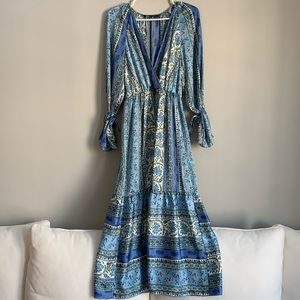 Zara beautiful silk like dress - works as maternity too!